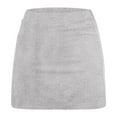 thumbnail image 3 of ZACPNCV Girl's Skorts Tummy Control Skorts Dressy Casual High Waist Athletic Shorts Skirts Gray 8-9 Years, 3 of 7