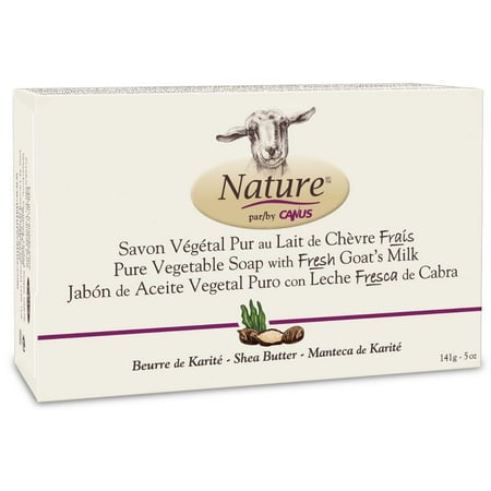 Canus Bar Soap - Nature Canus, Fresh Goat's Milk Vegetable-Based Soap Bar, Shea Butter, Made with Fresh Goat’s Milk, naturally rich in proteins, vitamins, minerals and triglycerides...., By Nature by Canus