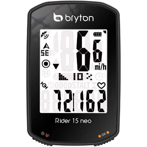 Bryton Rider 15 neo GPS Cycling Bike Computer Twist Click Go