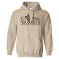 thumbnail image 1 of Skyline Albuquerque Hoodie Sweatshirt Unisex Large Sand, 1 of 5