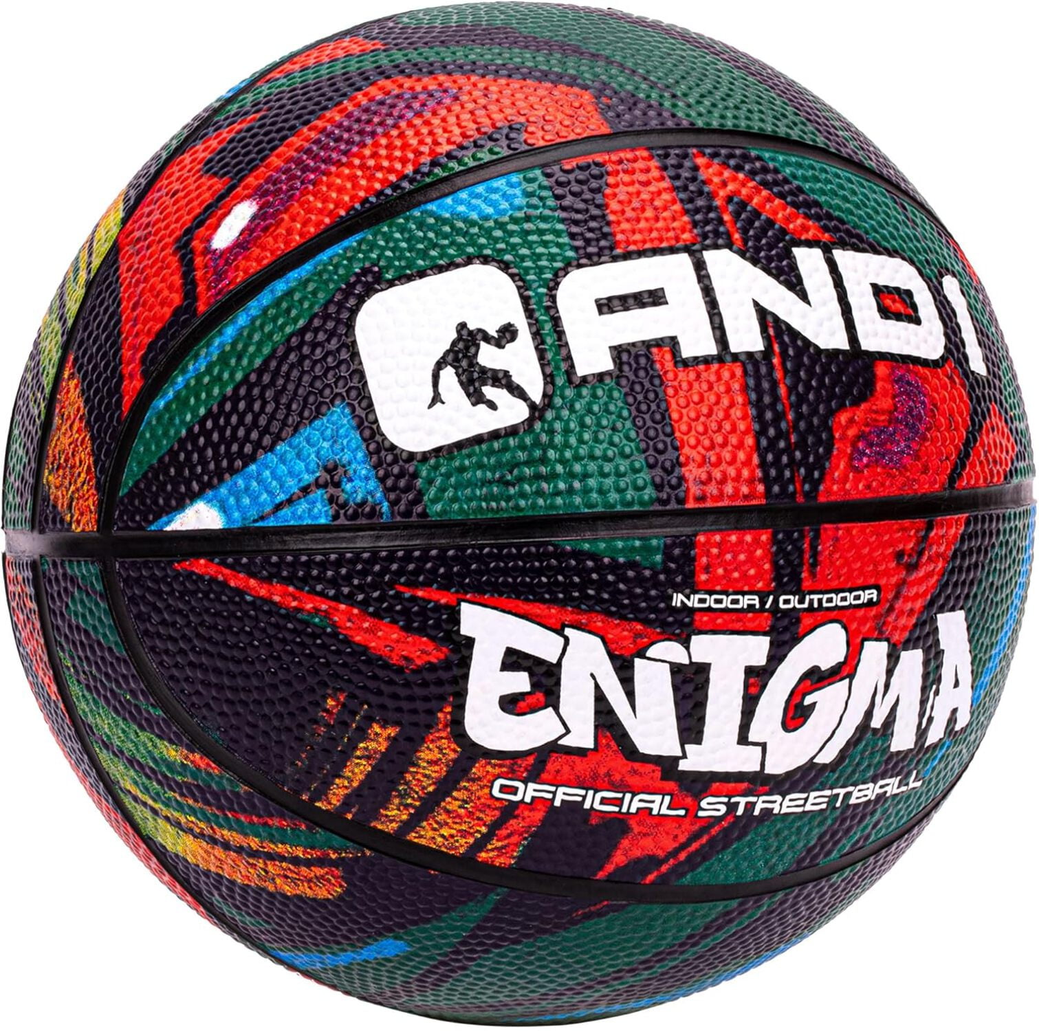 AND1 Mini Basketball 3-Pack - Size 3 (7 Inch) Easy to Grip, Youth Size, Deflated with Pump Included