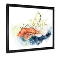 thumbnail image 2 of Designart 'Kelp and Lionfish With Coral Reef and Laminaria' Nautical & Coastal Framed Art Print, 2 of 4