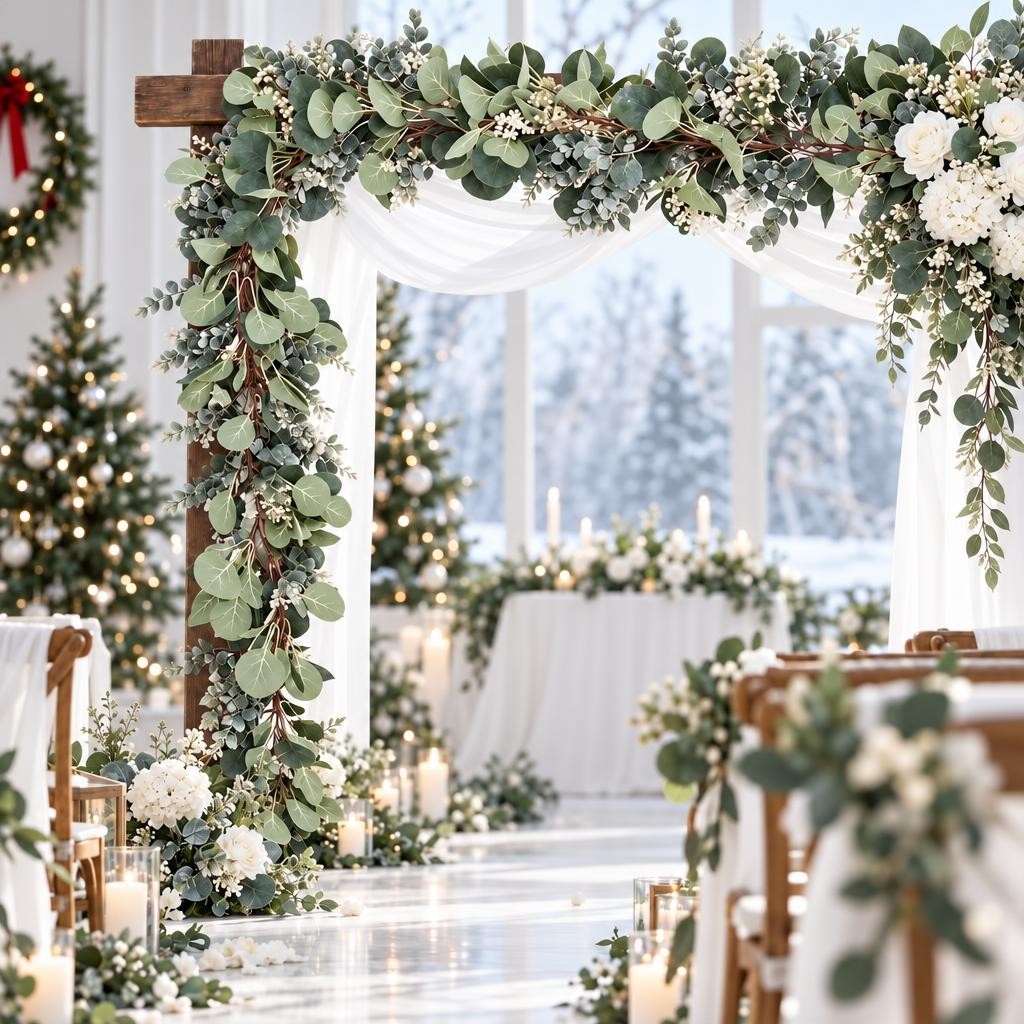 Scidweet Christmas Eucalyptus Garland 2-Pack photo 3