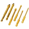 thumbnail image 4 of Pièces de Forage de Maçonnerie Dorées, 6 Pcs Pièces de Forage de Maçonnerie Ensemble de Pièces de Forage Robustes et Résistantes, 4 of 14