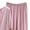 thumbnail image 5 of Bovxnpu Women's Pajamas Set Cotton Ruffle Short Sleeve Capris Pants 2 Piece Pajamas Sleepwear, 5 of 6