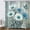 Wood Floral-blue, variant on Rustic Farmhouse Floral Shower Curtain, Farm Daisy Flowers and Butterfly Shower Curtain for Bathroom, Country Blue Gray Fabric Boho Shower Curtain Set with 12PCS Hooks