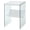 White Glass, variant on Exlonjet SoHo End Table, Faux White Marble, 15.75 in x 16.5 in x 23.75 in