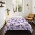 thumbnail image 4 of Purple Flower Tapestry for Bedroom Wall Hanging Tapestry, Ombre Botanical Watercolor Floral Spring Ceiling Backdrop Tapestries Poster Blanket Wall Decor for Teens Room Living Room Dorm 39" x 59", 4 of 8