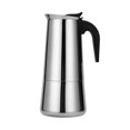 thumbnail image 1 of Steel Coffee Pot Italian Moka Pot Espresso Coffee Maker Pot Cafe Percolator Tools for Latte Maker SSilver, 1 of 5