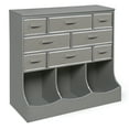 thumbnail image 4 of Badger Basket Children's Wooden Storage Station with Eight Baskets 51 gal Toy Storage Cube, Gray, 4 of 7