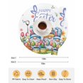 thumbnail image 6 of 13 Inch Round Placemats Set of 4, Easter Gnomes Bunnies Non Slip Heat Insulation PP Table Mats, Spring Easter Eggs Floral Leaves Washable Place Mats for Kitchen Dining Party Table Decor, 6 of 7