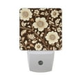 thumbnail image 6 of Yayeee LED Night Light for The Home Plug in With Light Sensors 2 Pack, Brown Floral, 6 of 6