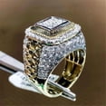 thumbnail image 3 of Hiphop Hip Hop Gold Rim Group Ring Men And Women The Same Ring, 3 of 3