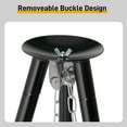 thumbnail image 2 of Campfire Tripod Grill, Adjustable Height BBQ Grill Grate with Fire Bowl for Outdoor Camping BBQ, Black, 2 of 13