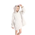 thumbnail image 3 of Pudcoco Universal Warm Hooded Sweater Fashion Printing Mink Wool Home Clothes, 3 of 7