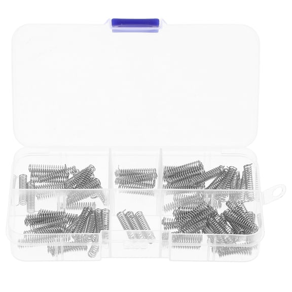 Hemobllo Stainless Steel Compression Spring 100Pcs Small Springs for Diy Enthusiasts and 0.79X0.28X0.20In