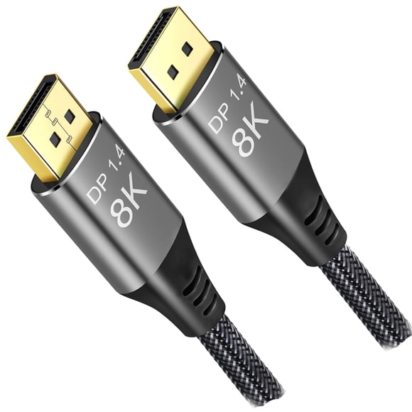 Angusplay 8K Displayport to DisplayPort 1.4 Cable 30ft 35ft 10m, Ultra HD 4K 144Hz, 8K 60Hz, HBR3(7680x4320 Resolution), High Speed 32.4Gbps, Long Ny