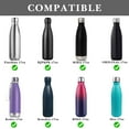 thumbnail image 3 of Linkidea 2 Pack Water Bottle Boot Compatible with 17oz ORIGINAL, BJPKPK, MIRA Cascade Cola Shaped Bottles, Silicone Bottle Bottom Sleeve Bumper Protector (Gray), 3 of 6