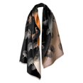 thumbnail image 1 of Elegant Leaf Print Warm Poncho Shawl Wrap for Women Soft Warm Stylish Oversized Scarf Wrap Tassels Purple, 1 of 4