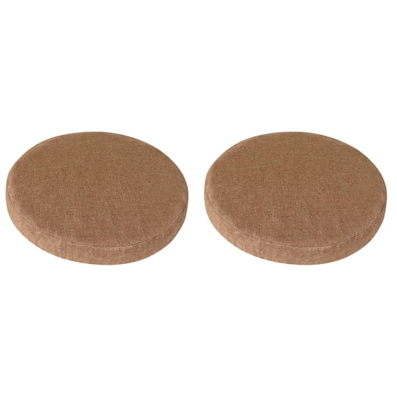 2PC Round Chair Cushions for Dining Chairs, Non- Soft Thickened Seat Cushion Pad for Circle Stool Chairs, Decorative Foam Breathable Comfort for Office Patio,14x2 Inch