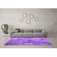thumbnail image 3 of Ahgly Company Indoor Round Persian Purple Bohemian Area Rugs, 7' Round, 3 of 4