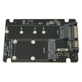 thumbnail image 5 of Tarjeta adaptadora SSD Dual Bay MSATA M.2 NGFF a SATA 3.0 SSD Adaptador convertidor Tarjeta vertical, 5 of 5