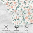thumbnail image 5 of Yayeee 100% Cotton Hand Towels for Bathroom 16" x 28" Soft Absorbent Kitchen Towel, Green Geometric Pattern, 5 of 7