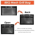 thumbnail image 2 of Bolsa de malla antiadherente para parrilla de barbacoa, herramientas de cocina para hornear Picnic (24X14cm), 2 of 5
