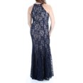 thumbnail image 2 of NIGHTWAY $129 Womens New 0949 Navy Lace Glitter Mermaid Dress 12 Petites B+B, 2 of 2