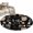 black, variant on Round Rugs 4Ft, Coffee Round Area Rug Washable Indoor Throw Carpet, Brown Beans Cup Dessert Drink Monochrome Soft Non Slip Circle Rug for Kitchen Nursery Room Home Decor Aesthetic