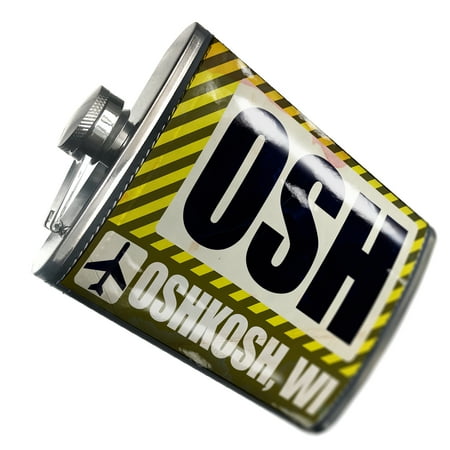

NEONBLOND Flask Airportcode OSH Oshkosh WI