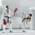 thumbnail image 2 of Kick Pads Sustainable Greetings Taekwondo, paquete de 2 unidades, color rojo, 2 of 9