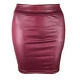 thumbnail image 5 of Leather Matte Slim Mini Sexy Fashion PU Hot Short High Waist Skirt Korean Nightclub Streetwear Wholesale Clothes 7ST, 5 of 9