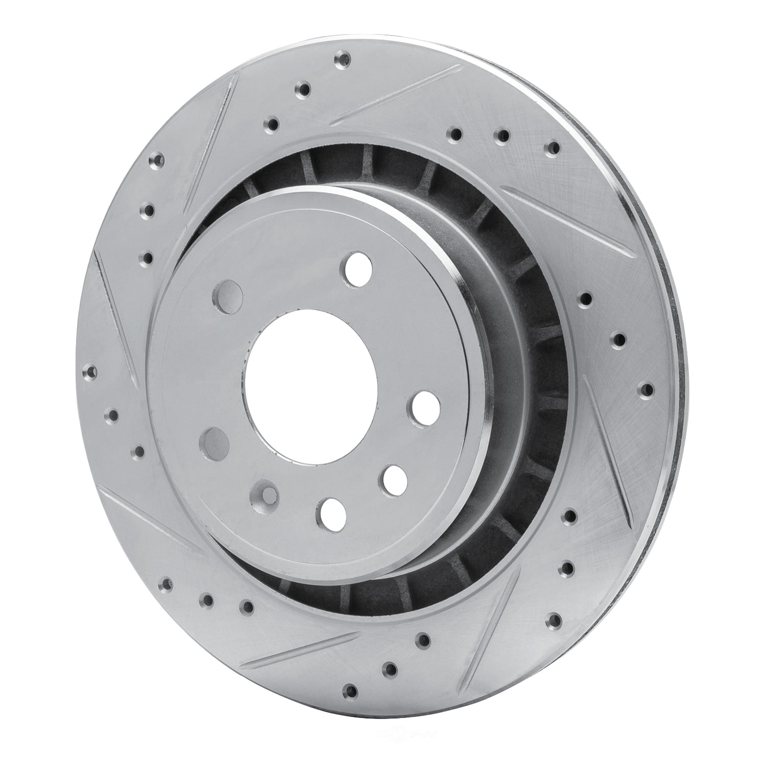 Dynamic Friction Company 631-65014L DFC Brake Rotor - Drilled And Slotted - Silver