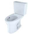thumbnail image 3 of TOTO® Drake® Two-Piece Elongated Dual Flush 1.28 and 0.8 GPF DYNAMAX TORNADO FLUSH® Toilet with CEFIONTECT®, Cotton White - CST746CEMG#01, 3 of 8