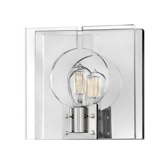41310PNI Hinkley Lighting Ludlow - 1 Light Wall Sconce in Transitional and Modern and Scandinavian Style - 10.5 Inches Wide by 10.5 Inches