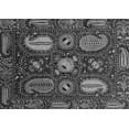 thumbnail image 1 of Ahgly Company Indoor Rectangle Abstract Gray Modern Area Rugs, 2' x 5', 1 of 4