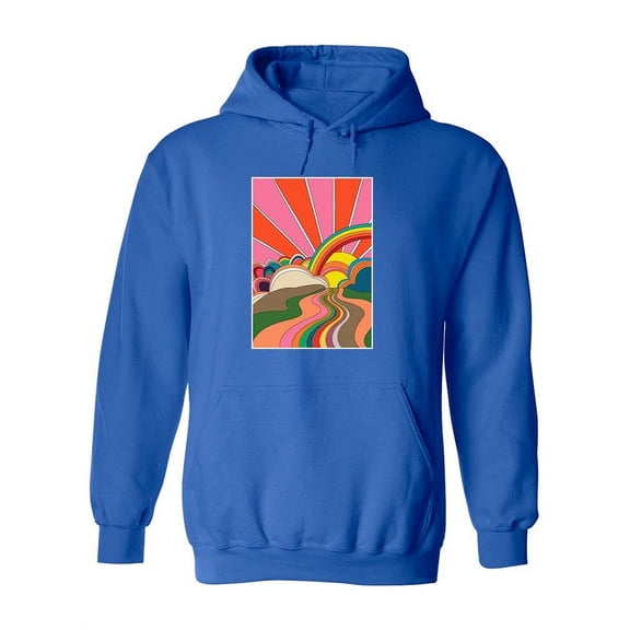 Colorful Psychedelic Poster Hoodie Women -Image by Shutterstock, Female Large