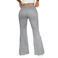thumbnail image 4 of Julycc Womens Drawstring Elastic Waist Sweatpants Wide Leg Flared Leggings Pants, 4 of 4