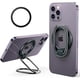 thumbnail image 1 of wonima11 【2024 Upgraded】 Mag Safe Phone Ring Holder, Adjustable Magnetic Kickstand & Removable Phone Grip Compatible with iPhone 16 & 15 & 14 & 13 & 12 Series MagSafe Case All Phones - Black, 1 of 1