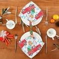 thumbnail image 5 of Coolnut Festive Christmas Pattern Cloth Napkins Set of 4 Pack, Washable Soft Table Dinner Napkins 20 inch for Kitchen, Hotel, Party, Wedding Washcloth Gift, 5 of 7