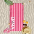thumbnail image 5 of 1pc 29″X58″ 31″X71″ Personalized Beach Towels, Custom Beach Towel, Striped Beach Towel, Vacation Gift, Bachelorette Bridesmaid Gifts, Girls Trip Towel, Birthday Anniversary Engagement Wedding Valenti, 5 of 11