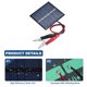 thumbnail image 3 of Uxcell 2Pcs 3V 0.45W 150mA Paneles solares mini, pequeño panel de celda solar policristalina con cable para kits de materiales de juguetes eléctricos de bricolaje, 60 x 55mm, 3 of 6
