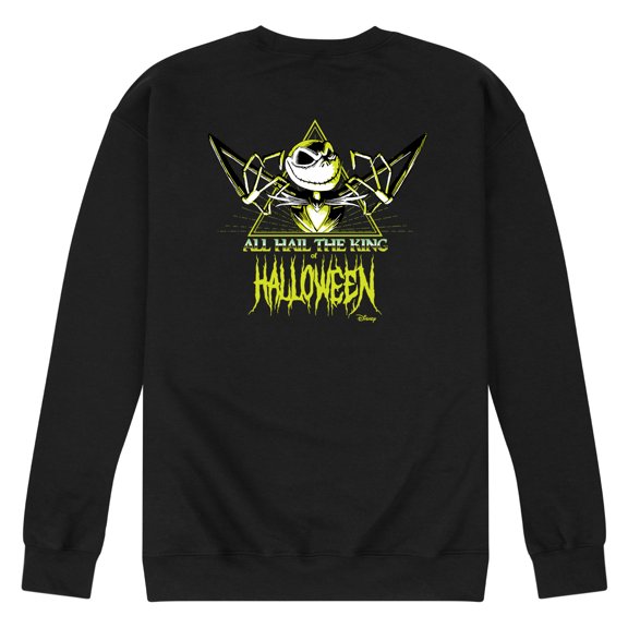 Nightmare Before Christmas - Halloween King Jack Skellington - Men's Crew Fleece Sweatshirt