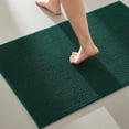thumbnail image 1 of Alfombras de baño TYUU superabsorbentes, antideslizantes, lavables, de color verde oscuro, 1 of 9