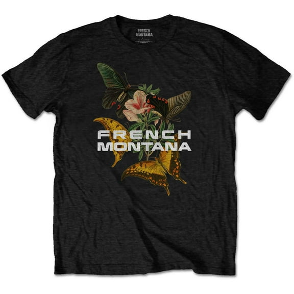 French Montana Unisex T-Shirt Butterfly (Small)