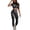 Dark Gray, variant on Womens Workout Sets 2 Piece Seamless Short Sleeve Workout Crop Top with Slim Fit Quick-Dry High Waist Leggings Gym Yoga Outfits Matching Active Set 2026 Summer Yellow L