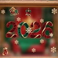 thumbnail image 4 of 2026 New Year Window Clings Sticker Set for Christmas and Holiday Decor - Removable PVC Decals for Glass Windows in Homes and Stores, 4 of 4