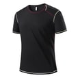 thumbnail image 4 of JIAYUE Men's T Shirt Relaxed Fit Casual Fashion Round Neck Casual Short Sleeve Tees Everyday Soft Lightweight Breathable For Outdoor Workout And Sport Wear, 4 of 4