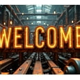 thumbnail image 4 of Heart Shaped Welcome Banner with Steampunk Elements Party Backdrop Background Decorations for Gatherings Openings Celebrations Events, 4 of 8
